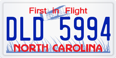 NC license plate DLD5994