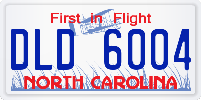 NC license plate DLD6004