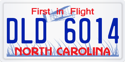 NC license plate DLD6014