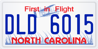 NC license plate DLD6015