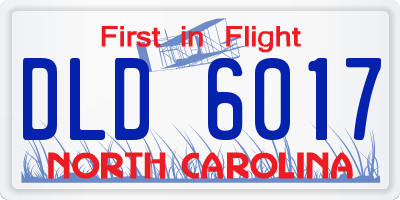 NC license plate DLD6017