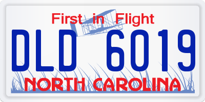 NC license plate DLD6019