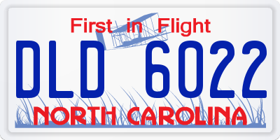 NC license plate DLD6022
