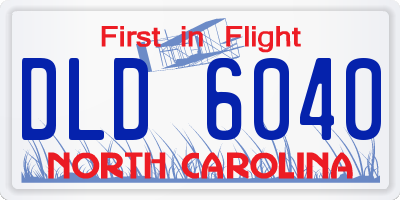 NC license plate DLD6040