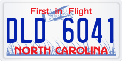 NC license plate DLD6041