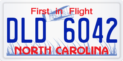 NC license plate DLD6042