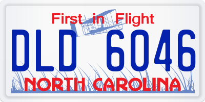NC license plate DLD6046