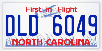 NC license plate DLD6049