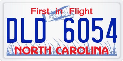 NC license plate DLD6054
