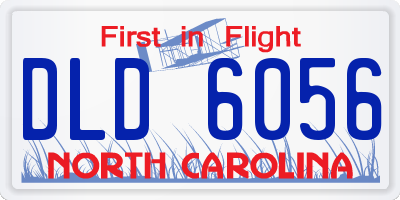 NC license plate DLD6056
