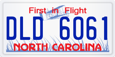 NC license plate DLD6061