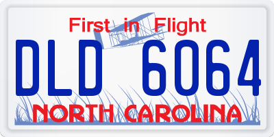 NC license plate DLD6064