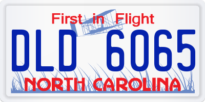 NC license plate DLD6065