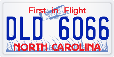 NC license plate DLD6066
