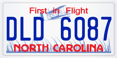 NC license plate DLD6087