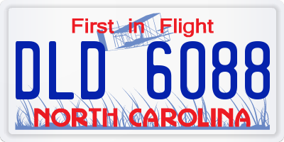 NC license plate DLD6088