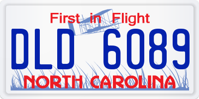 NC license plate DLD6089