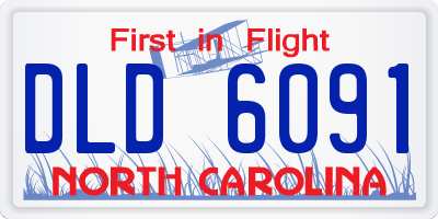 NC license plate DLD6091