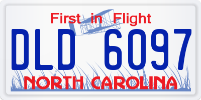 NC license plate DLD6097