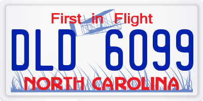 NC license plate DLD6099