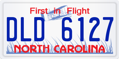 NC license plate DLD6127