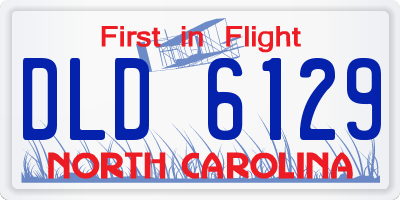 NC license plate DLD6129