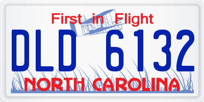 NC license plate DLD6132