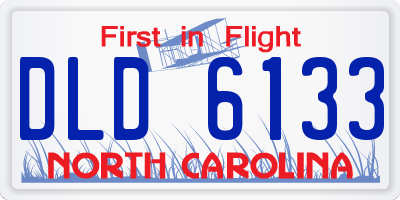 NC license plate DLD6133