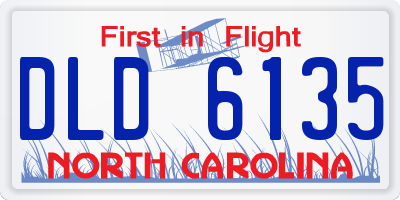 NC license plate DLD6135