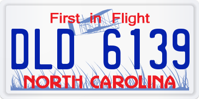 NC license plate DLD6139