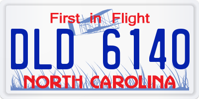 NC license plate DLD6140