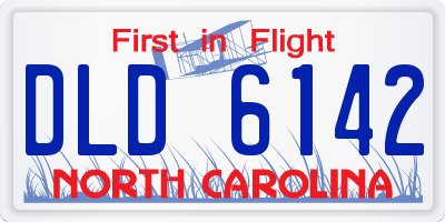 NC license plate DLD6142