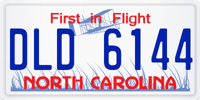 NC license plate DLD6144