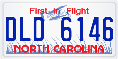 NC license plate DLD6146