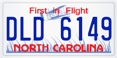 NC license plate DLD6149