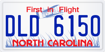 NC license plate DLD6150