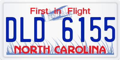 NC license plate DLD6155