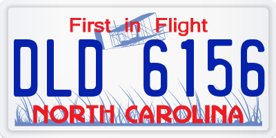 NC license plate DLD6156