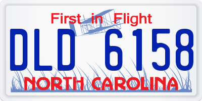 NC license plate DLD6158