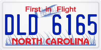 NC license plate DLD6165