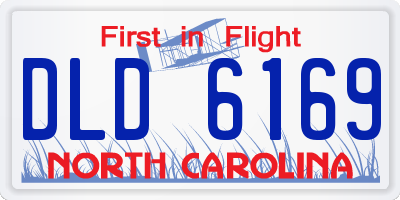 NC license plate DLD6169