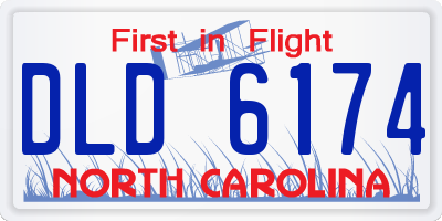 NC license plate DLD6174