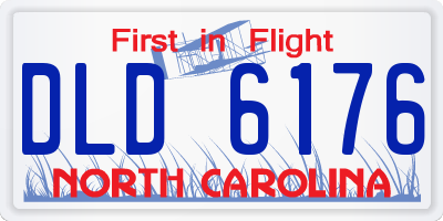 NC license plate DLD6176