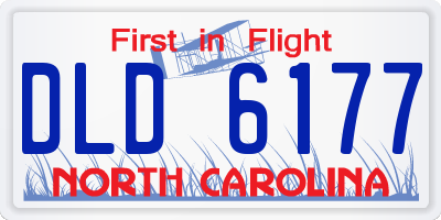 NC license plate DLD6177