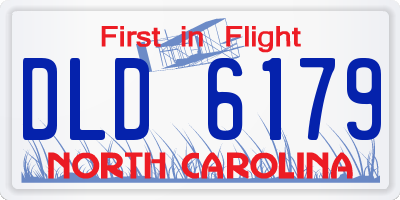 NC license plate DLD6179