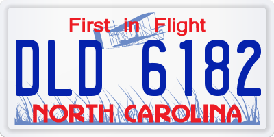 NC license plate DLD6182