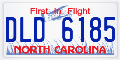 NC license plate DLD6185
