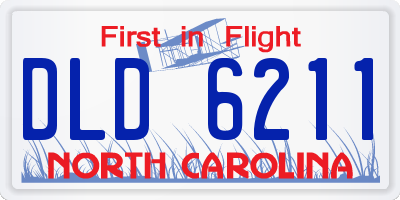 NC license plate DLD6211