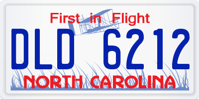 NC license plate DLD6212