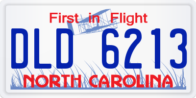 NC license plate DLD6213